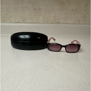 Coach sunglasses, black generic case